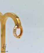 گوشواره طلای حلقه‌ای تراش خور - Image 2