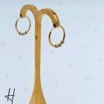 گوشواره طلای حلقه‌ای با توپ تراش البرناردو (گوشواره وستا)