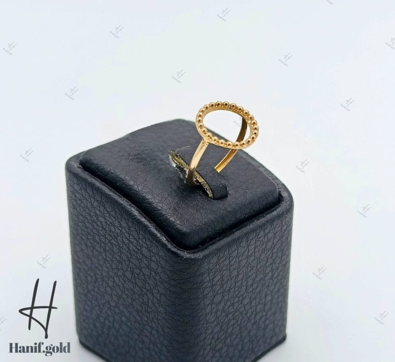 انگشتر طلای زرد آیینه‌ای با طرح دایره(مینیمال وندا) - Image 1