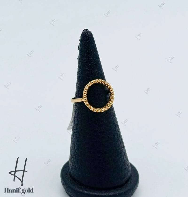 انگشتر طلای زرد آیینه‌ای با طرح دایره(مینیمال وندا) - Image 2