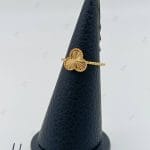 انگشتر طلای مینیمال ونکلیف تراش خور