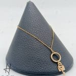 گردنبند طلای قفل و کلید شاینا