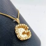 مدال طلای زرد آیینه‌ای و براق ،گوچی تراش