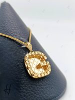 مدال طلای زرد آیینه‌ای و براق ،گوچی تراش