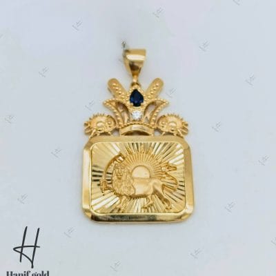مدال طلای زرد آیینهای شیر و خورشید ( مدال دیاموند)