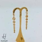 گوشواره طلای آویز بلند طرح کندو