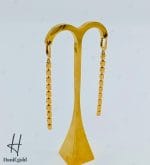 گوشواره طلای زرد دونه مستطیل ریز نیکا گلد - Image 3