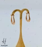 گوشواره طلای رزگلد آریانا ،طرح امگا