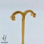 گوشواره طلای میخی طرح LOVE (ماکان گلد)