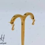 گوشواره طلای میخی طرح بینهایت (ماکان گلد)