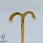 گوشواره طلای میخی با طرح پرنده (ماکان گلد)