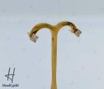 گوشواره طلای میخی نگین دار رزگلد (میداس)