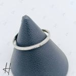 دستبند النگویی طلای سفید،بنگل ساده (بنگل آدرین)