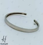 دستبند النگویی طلای سفید،بنگل ساده (بنگل آدرین) - Image 2