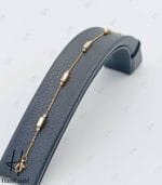 دستبند طلای لخت توپ تراش و مستطیل (دستبند مانلی) - Image 2