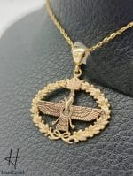 مدال طلای دیاموند طرح فروهر - Image 2