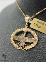 مدال طلای دیاموند طرح فروهر - Image 3