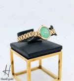ساعت طلای ژنو صفحه گرد سبز (GENEVE WATCH)