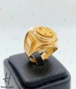 انگشتر طلای مردانه طرح عقاب دست ساز - Image 2