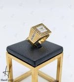 انگشتر طلای مردانه ورساچه تک نگین