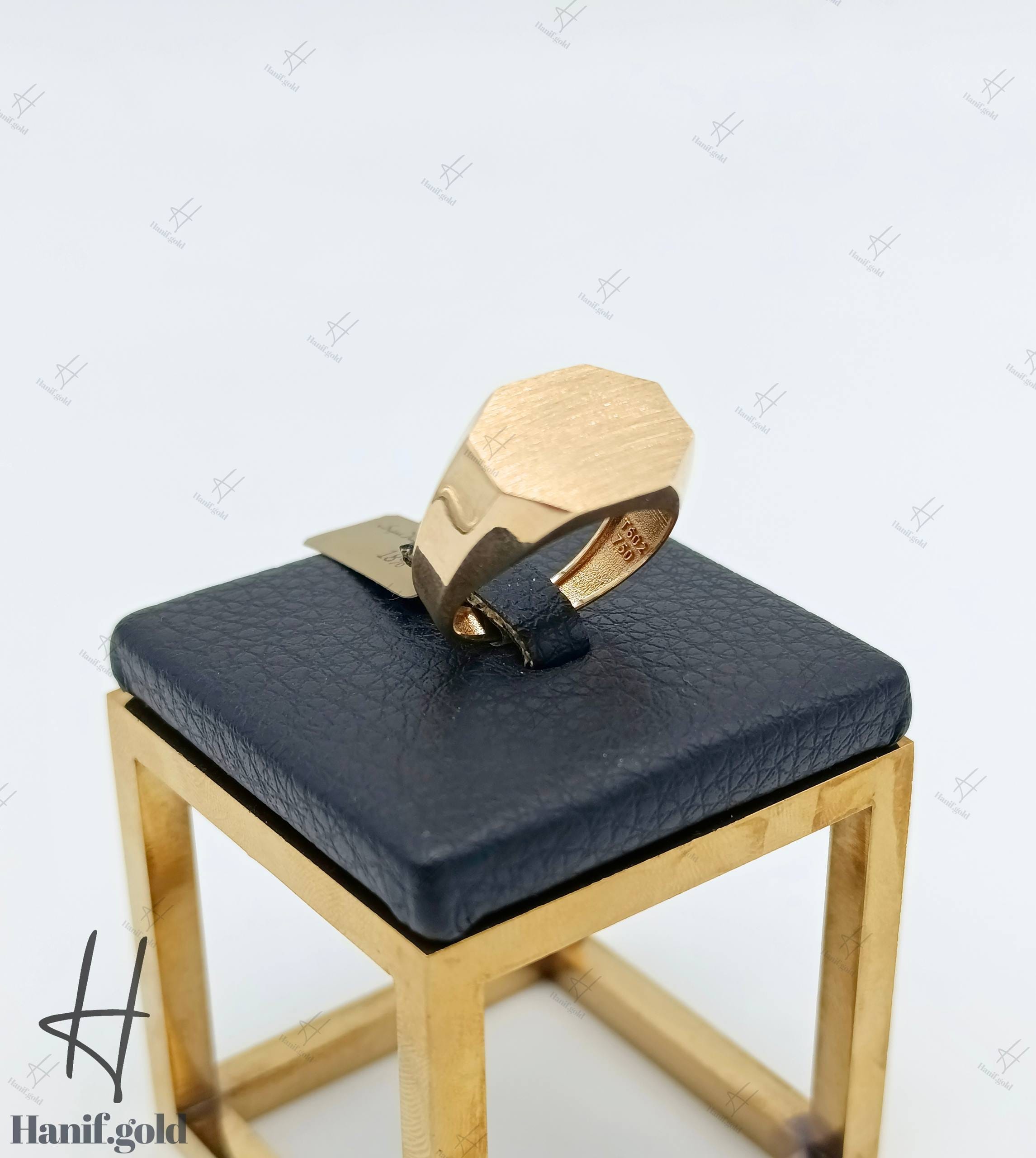 photo_۲۰۲۵-۰۹-۲۰_۱۰-۲۴-۴۳ انگشتر طلای مردانه زرد مات (نایس کلاسیک) - Image 1