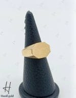 انگشتر طلای مردانه زرد مات (نایس کلاسیک) - Image 2