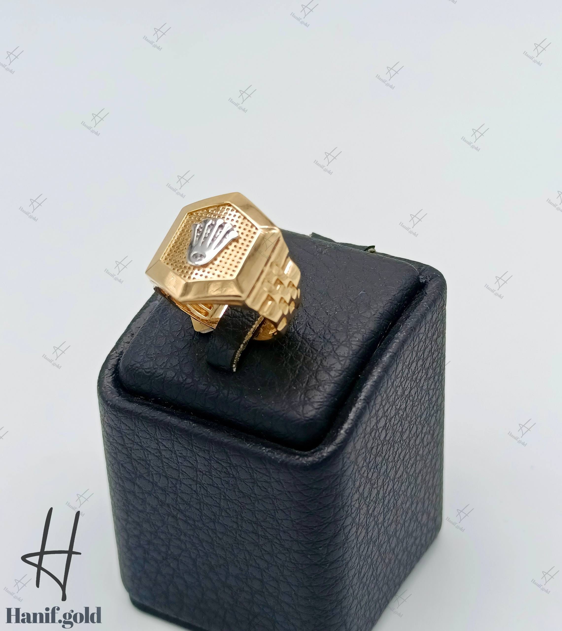 photo_۲۰۲۵-۰۹-۲۰_۱۰-۳۱-۳۷ انگشتر طلای مردانه رولکس جلوا - Image 1