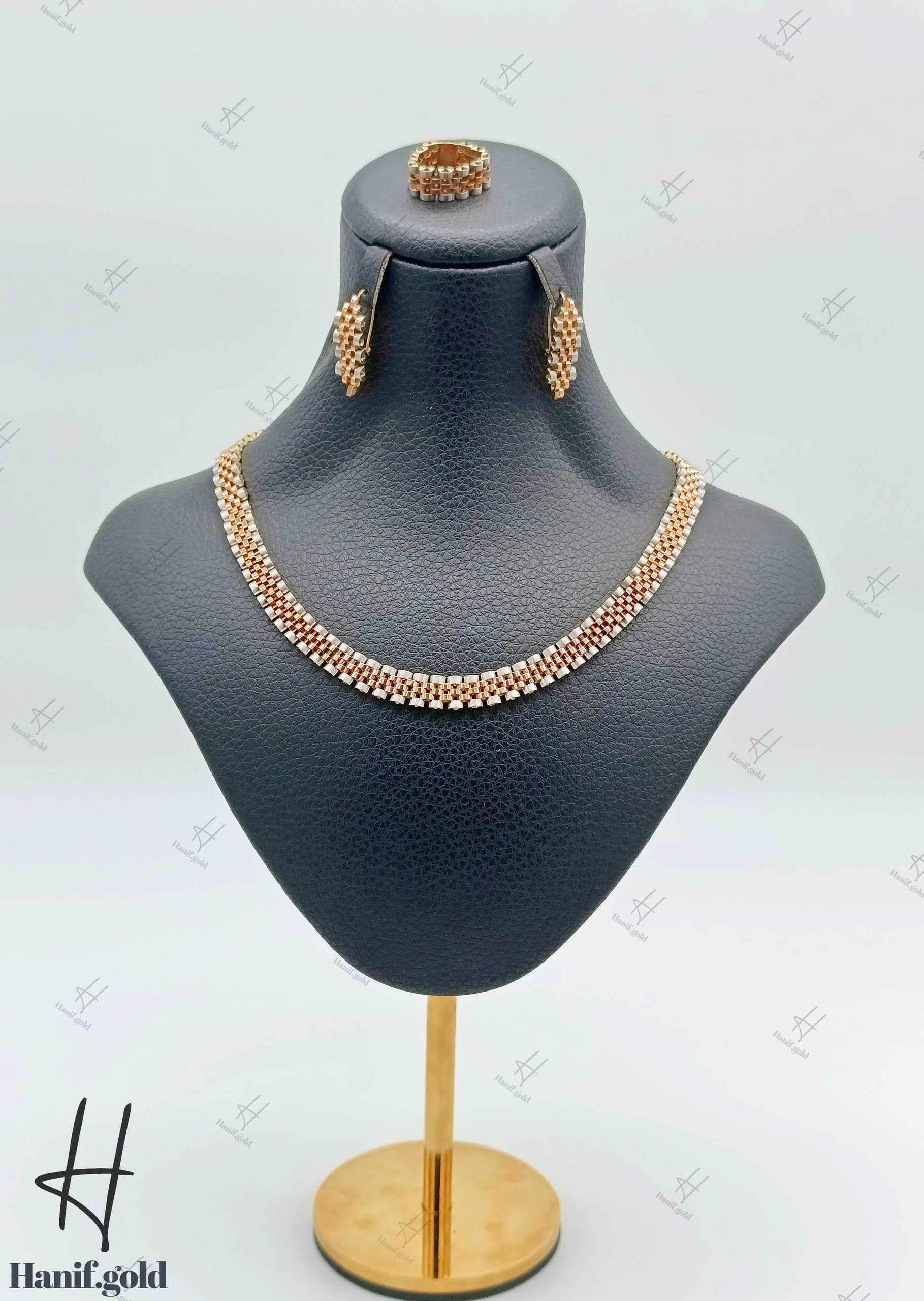 photo_۲۰۲۵-۰۹-۲۰_۱۰-۴۶-۲۰ سرویس طلای رولکس دو رنگ رزگلد و سفید (مجموعه رولکس) - Image 1