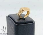 انگشتر طلای مردانه زرد مات (نایس کلاسیک)