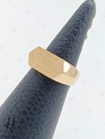 انگشتر طلای مردانه زرد مات (نایس کلاسیک) - Image 2