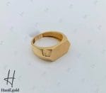 انگشتر طلای مردانه زرد مات (نایس کلاسیک) - Image 3