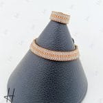 دستبند و انگشتر طلای دو رنگ،سفید و رزگلد رولکس تراش (رولکس آسیا)