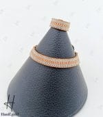 دستبند و انگشتر طلای دو رنگ،سفید و رزگلد رولکس تراش (رولکس آسیا)