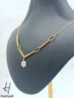 گردنی طلای گل ۶ پر مینا خور (گردنی رامو) - Image 2