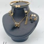 نیم ست طلای هرمس دو رو (هرمس گل آور)