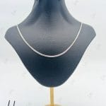 زنجیر طلای سفید نرمال ایتالیایی اسپرت طرح کارتیه