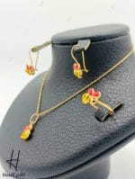 نیم ست طلای بچه‌گانه طرح زنبور - Image 2