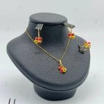 نیم ست طلای بچه‌گانه طرح زنبور