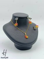 نیم ست طلای بچه‌گانه طرح زنبور