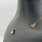 گردنی طلای بافت مینیاتوری طرح پنگوئن