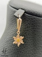 نیم ست طلای زرد و رزگلد فلاور تاج زر - Image 3