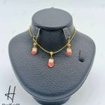 نیم ست طلای بچه‌گانه قلب و کیتی