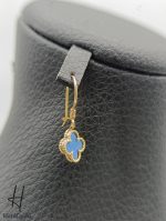 نیم ست طلای ونکلیف با سنگ آبی - Image 5