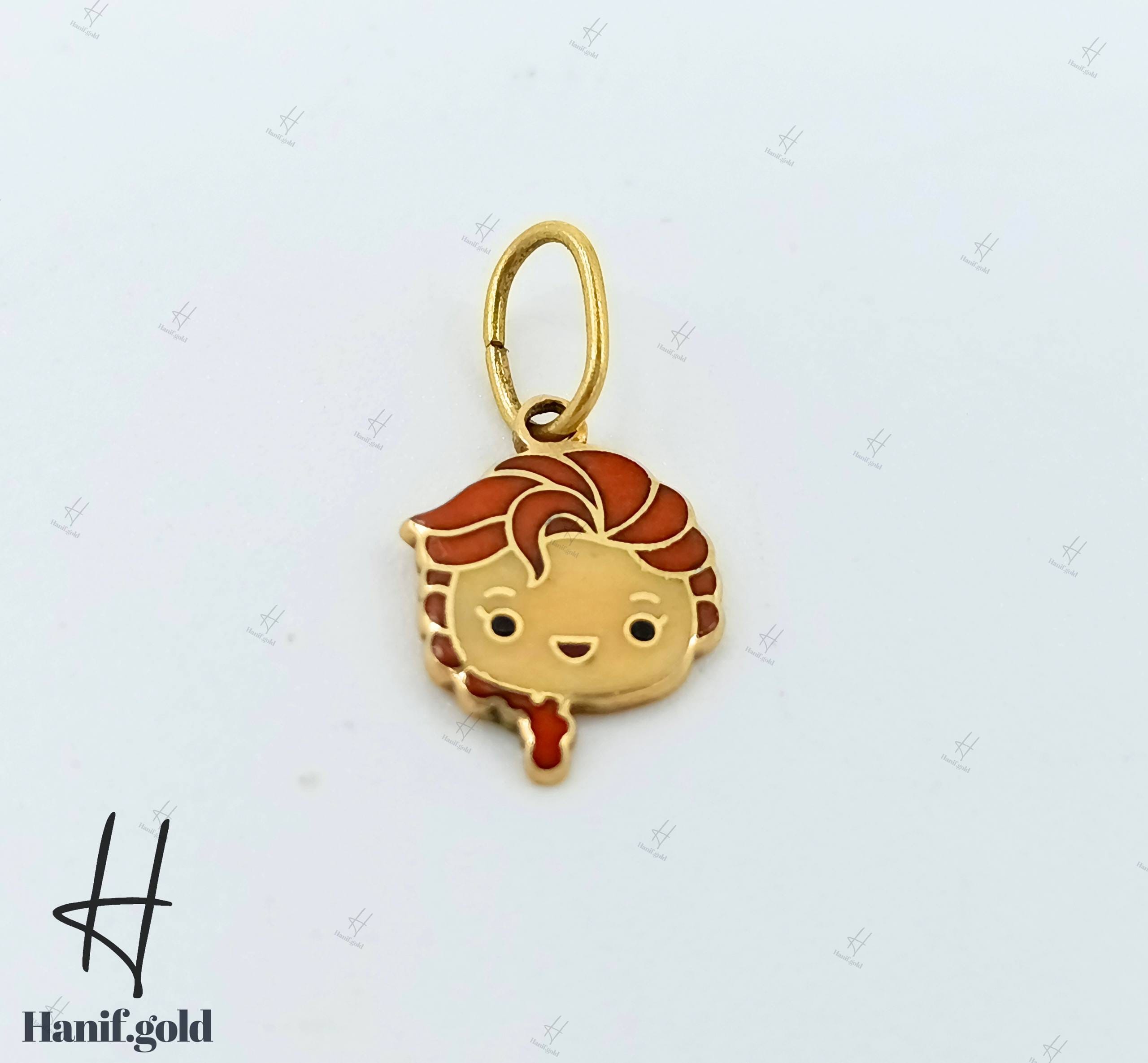 photo_2025-10-11_18-27-14 مدال طلای بچهگانه مینیمال دختر بچه - Image 1