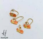 نیم ست طلای بچه‌گانه طرح فیل - Image 3