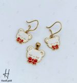 نیم ست طلای بچه‌گانه طرح خرس(مجموعه دلارام) - Image 2