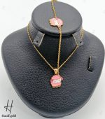 دستبند و مدال طلای بچه‌گانه طرح گوسفند (مجموعه دلارام)