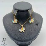 نیم ست طلای بچه‌گانه اسب تک شاخ (مجموعه دلارام)