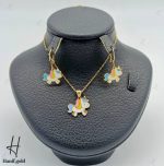 نیم ست طلای بچه‌گانه اسب تک شاخ (مجموعه دلارام)