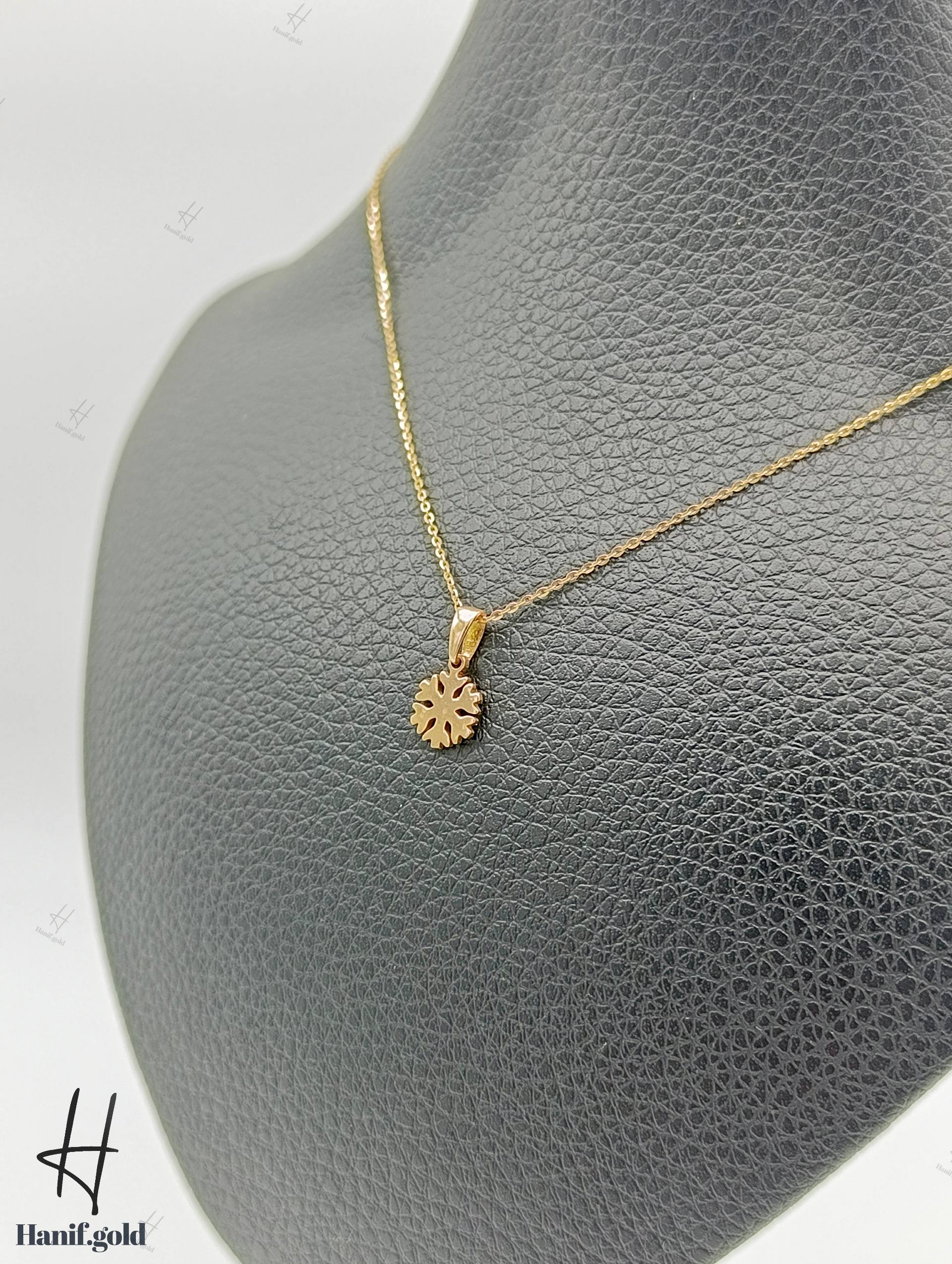 photo_2025-10-18_11-45-14 گردنی طلای سوپرسوپریت طرح برف - Image 1